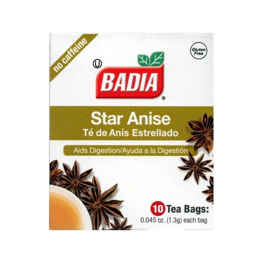 Badia Star Anise Herbal Tea (10 Pack) Aids Digestion - Dollar Fanatic