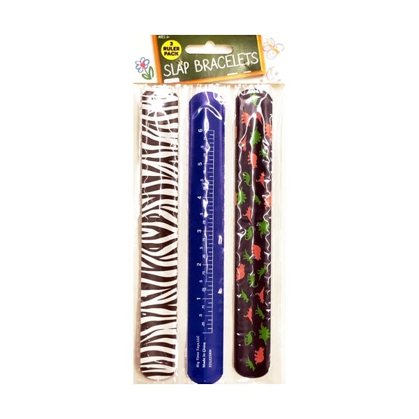 Big Time Slap Ruler Bracelets (3 Pack) Styles Vary - DollarFanatic.com