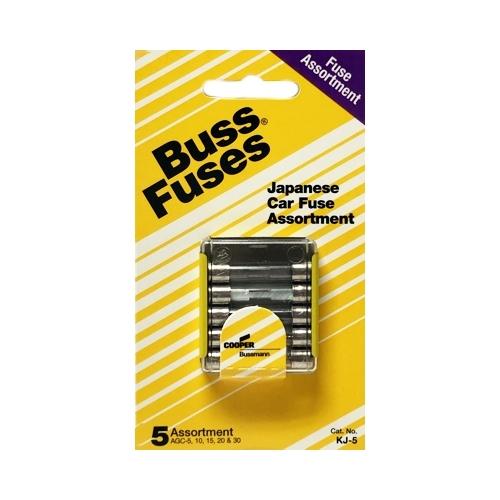 Buss AGC Japanese Car Fast Acting Fuse Assortment KJ-5 (5 Pack) - DollarFanatic.com