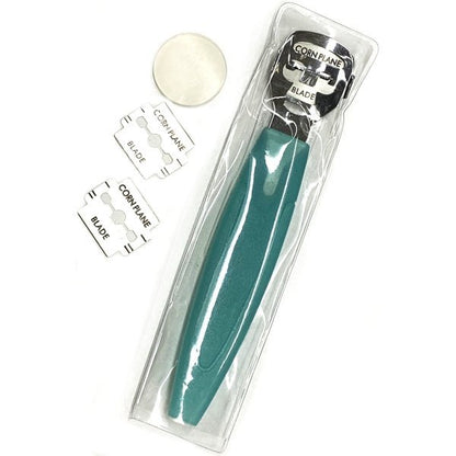 Callus and Corn Shaver with 2 Extra Replacement Blades - Teal (5.5") - Dollar Fanatic