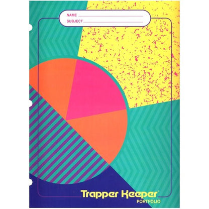 Trapper Keeper 2 - Pocket Portfolio Folder - Durable Cardstock (9 - 3/8" x 12") Styles Vary - Dollar Fanatic